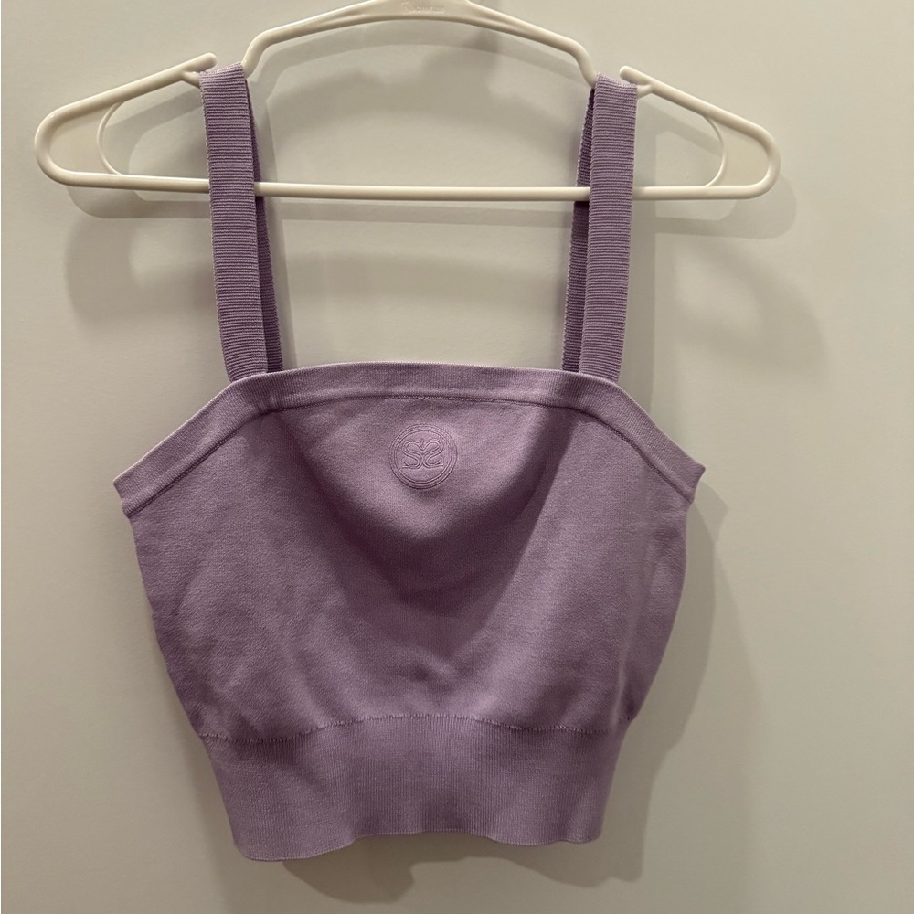 Sandro Pastel Purple Sleeveless Top